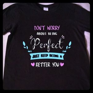 Handcrafted vinyl print graphic be a better you